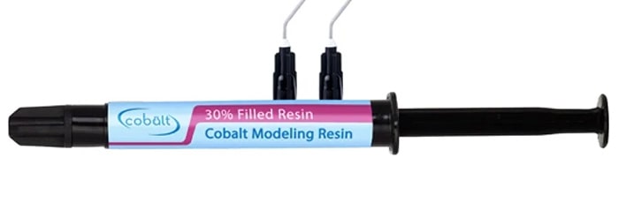 سرنگ حاوی مادلینگ رزین کبالت Cobalt Modeling Resin به همراه دو عددتیپ مشکی